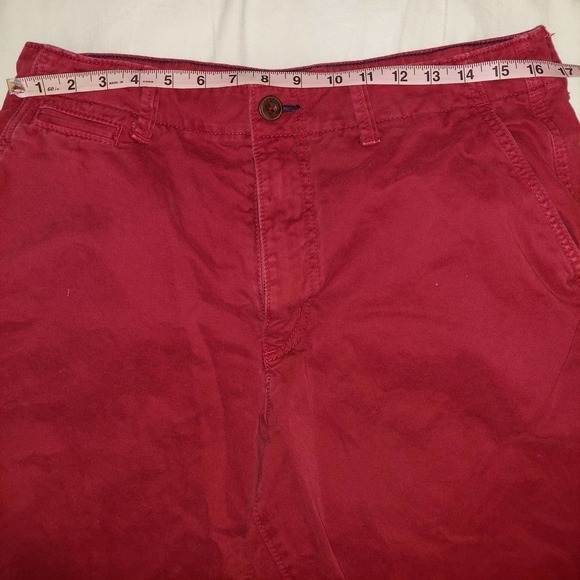 American Eagle Outfitters Jean Shorts, Red, Size 33 - Picture 5 of 7